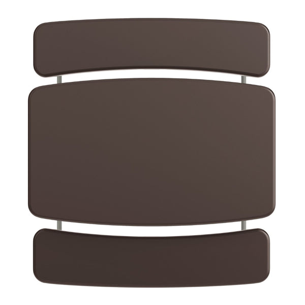 English Elm Paige Easy-Fold Folding Plastic Kids Picnic Table and Benches - Safe, Durable, No Assembly Required Brown RB-EBB-2432FD2-BR-GG