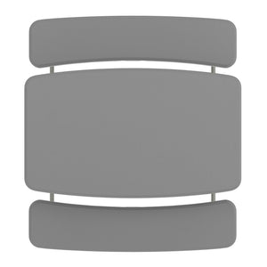 English Elm Paige Easy-Fold Folding Plastic Kids Picnic Table and Benches - Safe, Durable, No Assembly Required Gray RB-EBB-2432FD2-GY-GG