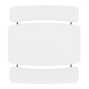 English Elm Paige Easy-Fold Folding Plastic Kids Picnic Table and Benches - Safe, Durable, No Assembly Required White RB-EBB-2432FD2-WH-GG