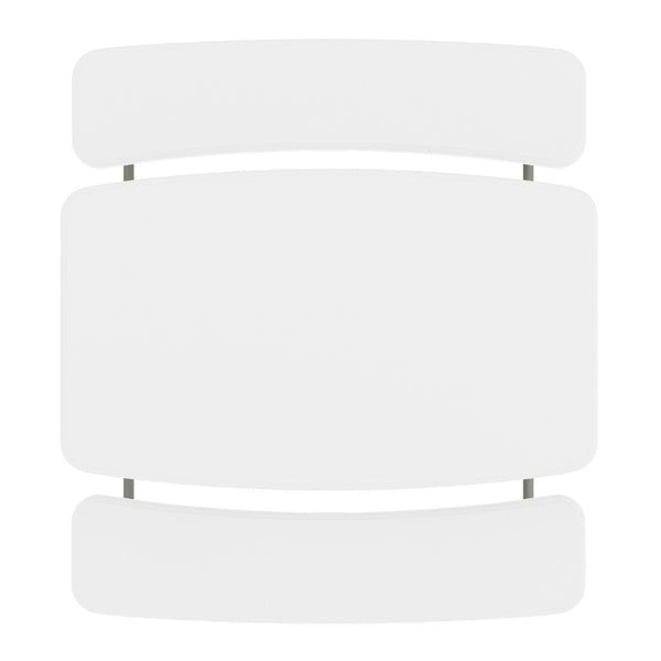 English Elm Paige Easy-Fold Folding Plastic Kids Picnic Table and Benches - Safe, Durable, No Assembly Required White RB-EBB-2432FD2-WH-GG