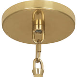 Robert Abbey Decker Pendant Modern Brass Finish Raven Black Fabric Shade