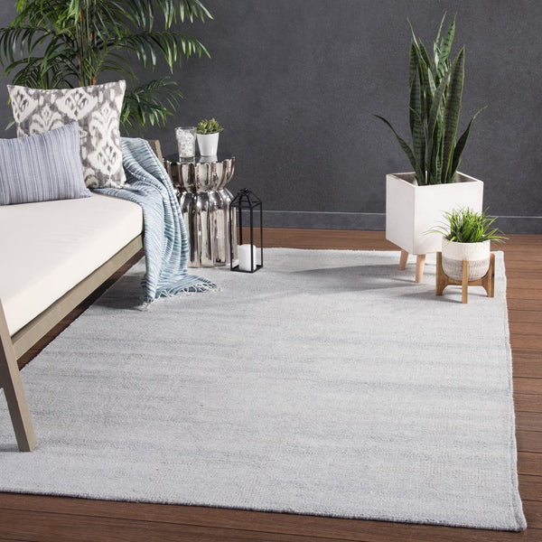 Jaipur Living Rebecca Limon Rbc03 Handwoven Handmade 100% Pet Yarn Solids Solid Outdoor Rug Cream, Light Gray 100% Pet Yarn Rug138284
