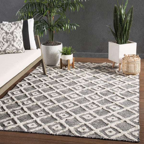 Jaipur Living Jaipur Living Bosc Hand Woven Trellis Pet Yarn Indoor Outdoor Rug for Patio or Kitchen 5' x 8' RUG143188