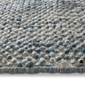 Jaipur Living Rebecca Crispin Rbc08 Handwoven Handmade 100% Pet Yarn Solids Solid Outdoor Rug Blue, White 100% Pet Yarn Rug148936