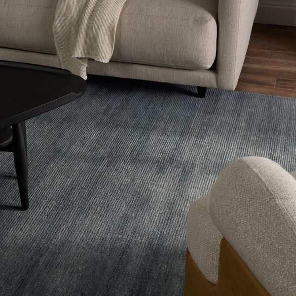 Jaipur Living Rebecca Limon Rbc12 Handwoven Handmade 100% Pet Yarn Solids Solid Outdoor Rug Blue 100% Pet Yarn Rug161196