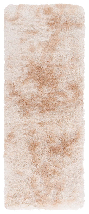 Safavieh Rainbow Shag Area Rug – Luxurious Slip-resistant Design For Stylish Home Décor Enhancement Light Beige Polyester Pile Rbo100a-8