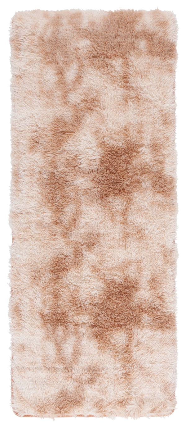 Safavieh Rainbow Shag Area Rug – Luxurious Slip-resistant Design For Stylish Home Décor Enhancement Beige Polyester Pile Rbo100b-6