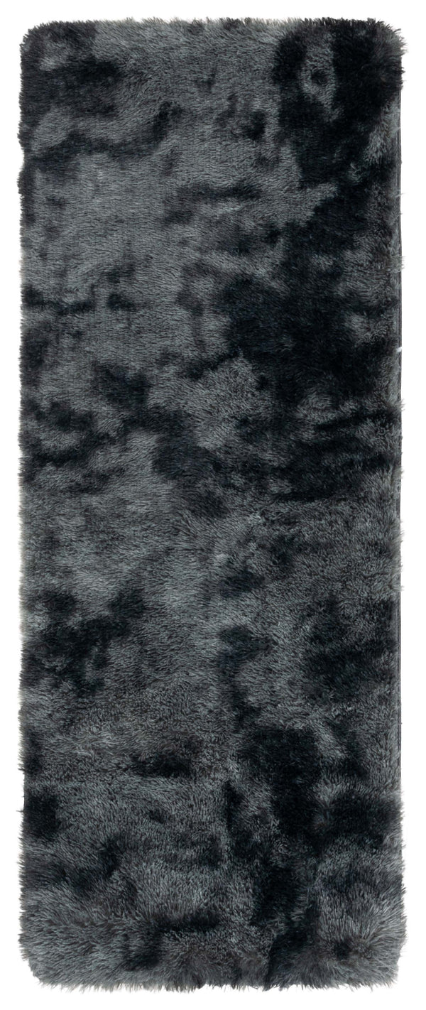 Safavieh Rainbow Shag Area Rug – Luxurious Slip-resistant Design For Stylish Home Décor Enhancement Dark Grey Polyester Pile Rbo100f-2