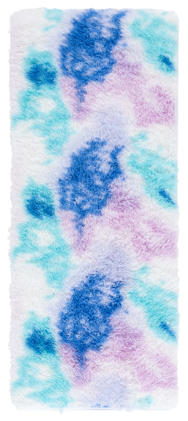 Safavieh Rainbow Shag Area Rug – Luxurious Slip-resistant Design For Stylish Home Décor Enhancement Rainbow ,Multi Polyester Pile Rbo100s-8