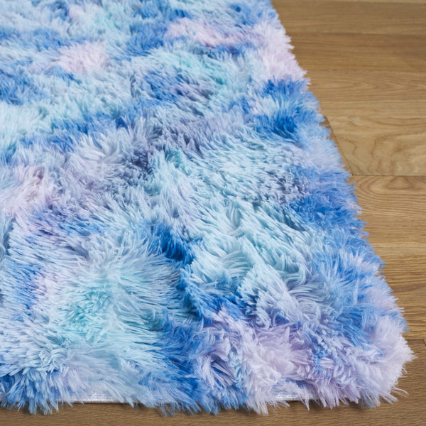 Safavieh Rainbow Shag Area Rug – Luxurious Slip-resistant Design For Stylish Home Décor Enhancement Rainbow ,Multi Polyester Pile Rbo100s-8