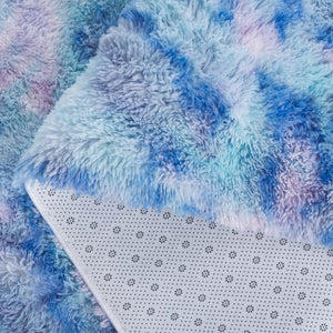 Safavieh Rainbow Shag Area Rug – Luxurious Slip-resistant Design For Stylish Home Décor Enhancement Rainbow ,Multi Polyester Pile Rbo100s-8