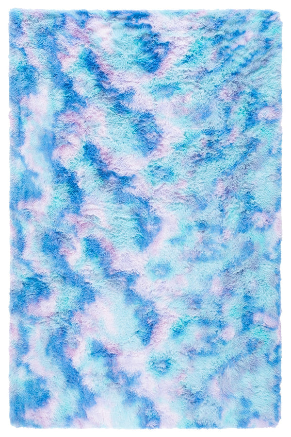 Safavieh Rainbow Shag Area Rug – Luxurious Slip-resistant Design For Stylish Home Décor Enhancement Rainbow ,Multi Polyester Pile Rbo100s-8