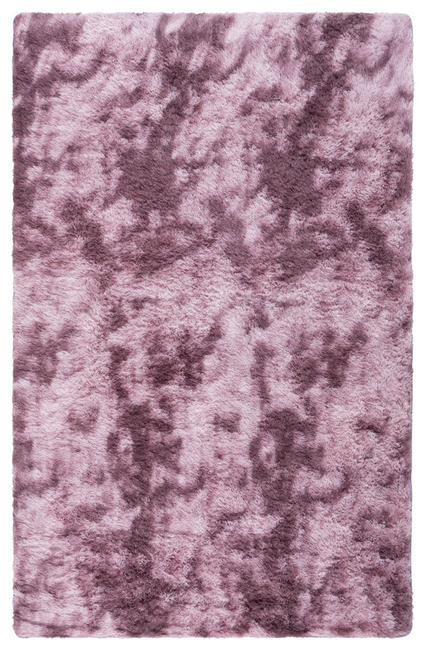 Safavieh Rainbow Shag Area Rug – Luxurious Slip-resistant Design For Stylish Home Décor Enhancement Purple Polyester Pile Rbo100v-5