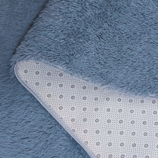 Safavieh Rainbow Luxurious Plush Area Rug - Soft Shag Style For Elegant Living Spaces With Slip-resistant Design Grey Polyester Pile Rbo101f-57