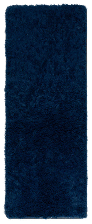 Safavieh Rainbow Luxurious Plush Area Rug - Soft Shag Style For Elegant Living Spaces With Slip-resistant Design Navy Polyester Pile Rbo101n-57