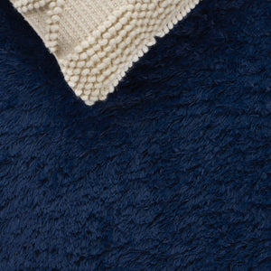 Safavieh Rainbow Luxurious Plush Area Rug - Soft Shag Style For Elegant Living Spaces With Slip-resistant Design Navy Polyester Pile Rbo101n-57