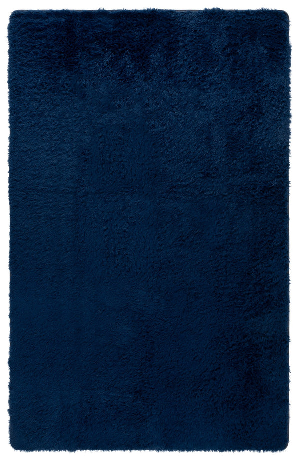 Safavieh Rainbow Luxurious Plush Area Rug - Soft Shag Style For Elegant Living Spaces With Slip-resistant Design Navy Polyester Pile Rbo101n-57