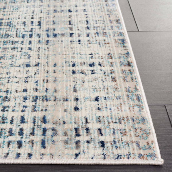 Safavieh Rainbow 654 Power Loomed Indoor / Outdoor Rug Blue / Ivory 9' x 12'