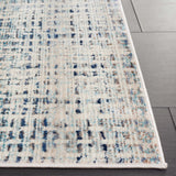 Safavieh Rainbow 654 Power Loomed Indoor / Outdoor Rug Blue / Ivory 5'-3" x 7'-6"