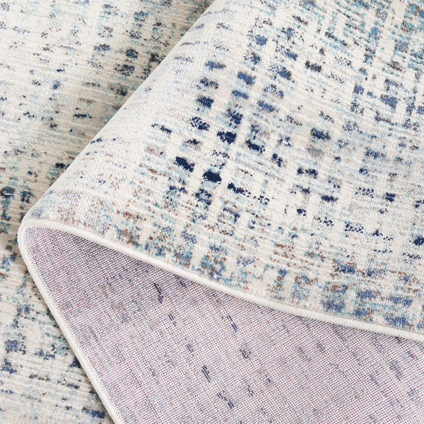 Safavieh Rainbow 654 Power Loomed Indoor / Outdoor Rug Blue / Ivory 9' x 12'