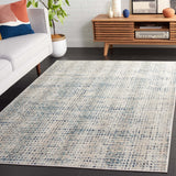 Safavieh Rainbow 654 Power Loomed Indoor / Outdoor Rug Blue / Ivory 9' x 12'