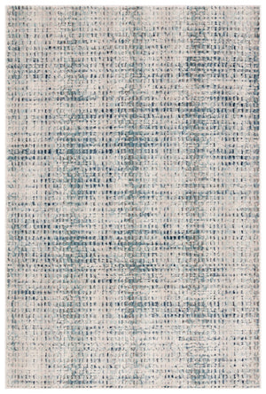 Safavieh Rainbow 654 Power Loomed Indoor / Outdoor Rug Blue / Ivory 5'-3" x 7'-6"