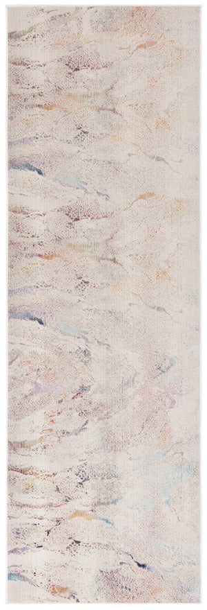 Safavieh Rainbow 656 Power Loomed Indoor / Outdoor Rug Ivory / Blue Gold 9' x 12'