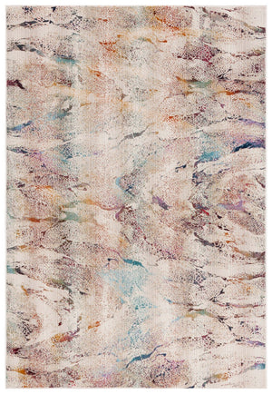 Safavieh Rainbow 656 Power Loomed Indoor / Outdoor Rug Ivory / Blue Gold 9' x 12'