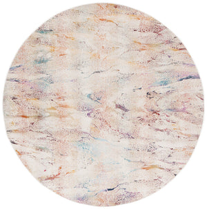Safavieh Rainbow 656 Power Loomed Indoor / Outdoor Rug Ivory / Blue Gold 9' x 12'