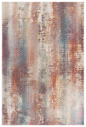 Safavieh Rainbow 658 Power Loomed Indoor / Outdoor Rug Navy / Rust Gold 9' x 12'