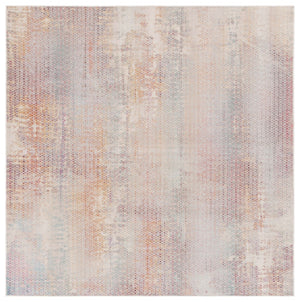 Safavieh Rainbow 658 Power Loomed Polypropylene Indoor / Outdoor Rug Navy / Rust Gold RBW658N-7SQ