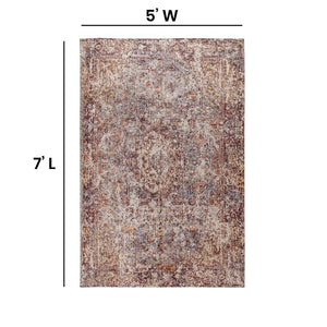 English Elm Katherine Artisan Traditional Old English Style Rug - Vintage Charm & Modern Durability for Any Room Red 5' x 7' RC-EG-2021-2-57-GG