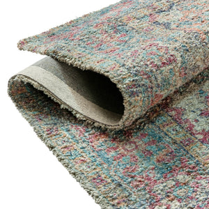 English Elm Katherine Distressed Vintage Medallion Area Rug 8' x 10' – Soft, Durable, and Stylish for Any Room RC-EG-202101-01-810-BL-GG
