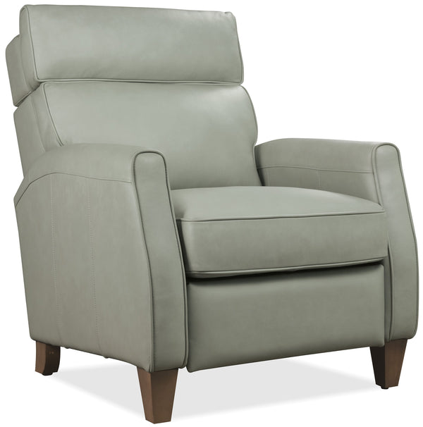 Hooker Furniture Okana Genuine Leather Power Recliner with Adjustable Headrest and Tailored Wood Legs RC821-PH-031
