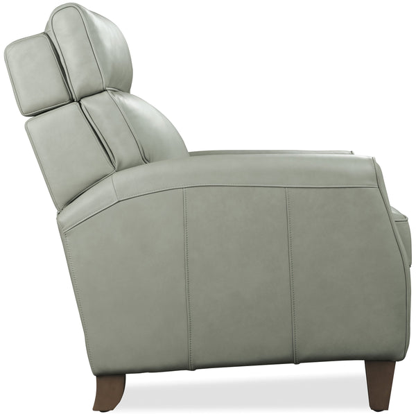 Hooker Furniture Okana Genuine Leather Power Recliner with Adjustable Headrest and Tailored Wood Legs RC821-PH-031