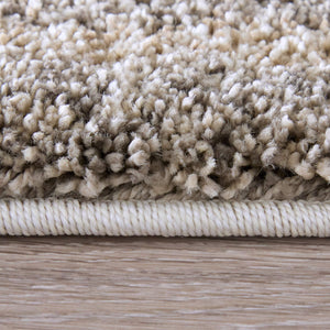 Feizy Rugs Richmond Modern Geometric Polypropylene Area Rug Turkish Woven Neutral Living Room 5' x 7'6" RCH39R3FGRYWHTE70