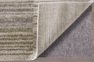 Feizy Rugs Richmond Modern Geometric Polypropylene Area Rug Turkish Woven Neutral Living Room 5' x 7'6" RCH39R3FGRYWHTE70