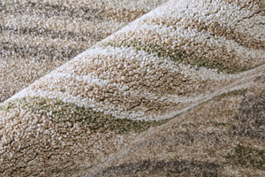 Feizy Rugs Richmond Modern Geometric Polypropylene Area Rug Turkish Woven Neutral Living Room 5' x 7'6" RCH39R3FGRYWHTE70