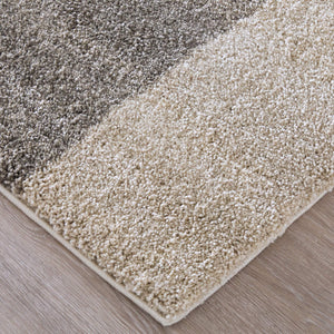 Feizy Rugs Richmond Abstract Polypropylene Area Rug Woven in Turkey for Modern Living Spaces Ivory/Gray/Blue 5' x 7'6" RCH39R4FNVYGRYE70