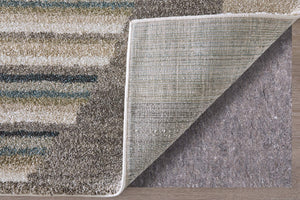 Feizy Rugs Richmond Abstract Polypropylene Area Rug Woven in Turkey for Modern Living Spaces Ivory/Gray/Blue 5' x 7'6" RCH39R4FNVYGRYE70