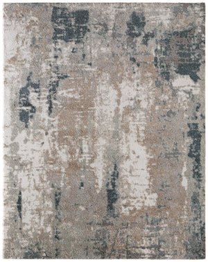 Feizy Rugs Richmond Abstract Distressed Polypropylene Area Rug for Modern Living Rooms and Lofts 5' x 7'6" RCH39R6FBLUWHTE70