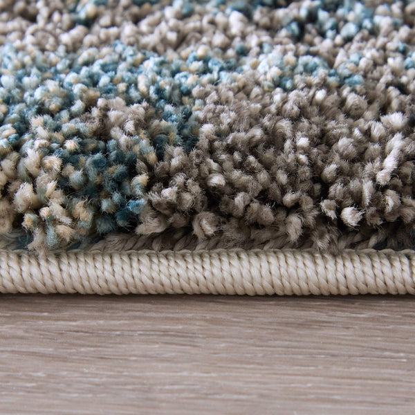 Feizy Rugs Richmond Abstract Distressed Polypropylene Area Rug for Modern Living Rooms and Lofts 5' x 7'6" RCH39R6FBLUWHTE70