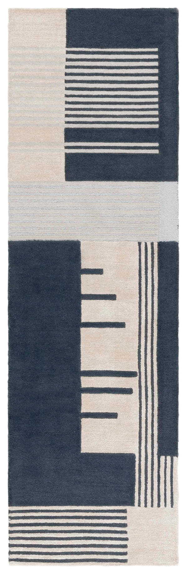 Safavieh Rodeo Drive Hand-tufted Wool Rug - Elegant Navy And Ivory Design For Chic Home Decor Enhancement Navy ,Ivory Wool Pile Rd176n-3