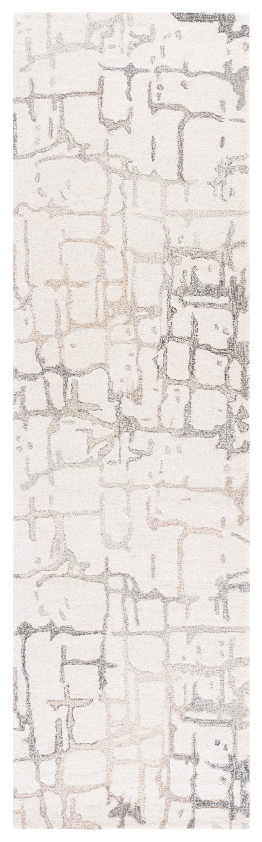 Safavieh Rodeo Drive Modern Runner Area Rug - Hand Tufted Wool Pile For Luxurious Elegance In Any Space Natural ,Ivory Wool Pile Rd178a-28