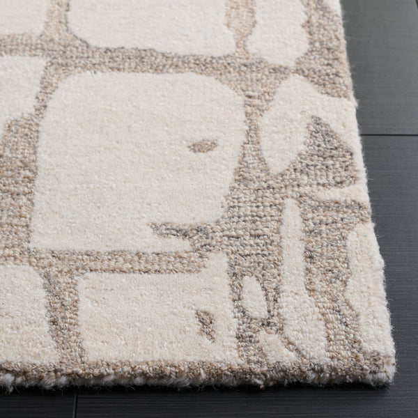 Safavieh Rodeo Drive Modern Runner Area Rug - Hand Tufted Wool Pile For Luxurious Elegance In Any Space Natural ,Ivory Wool Pile Rd178a-5