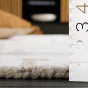 Safavieh Rodeo Drive Modern Runner Area Rug - Hand Tufted Wool Pile For Luxurious Elegance In Any Space Natural ,Ivory Wool Pile Rd178a-5