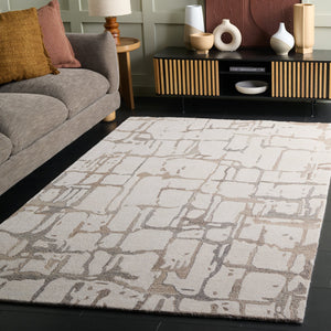 Safavieh Rodeo Drive Modern Runner Area Rug - Hand Tufted Wool Pile For Luxurious Elegance In Any Space Natural ,Ivory Wool Pile Rd178a-5