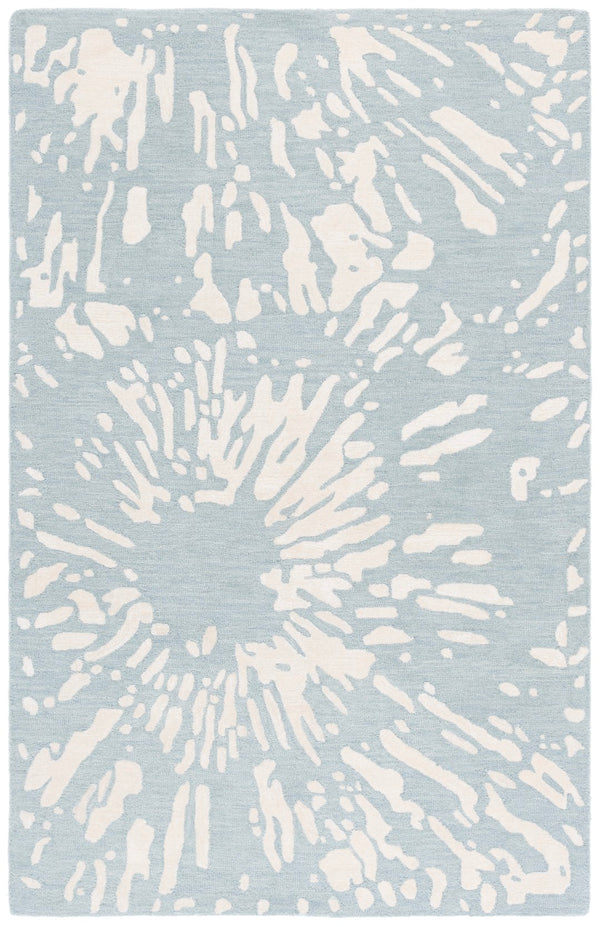 Safavieh Rodeo Drive Luxurious Hand-tufted Area Rug From India – Elegant Modern Design For Any Space Ivory ,Blue 75% Wool,25% Viscose Rd179m-8