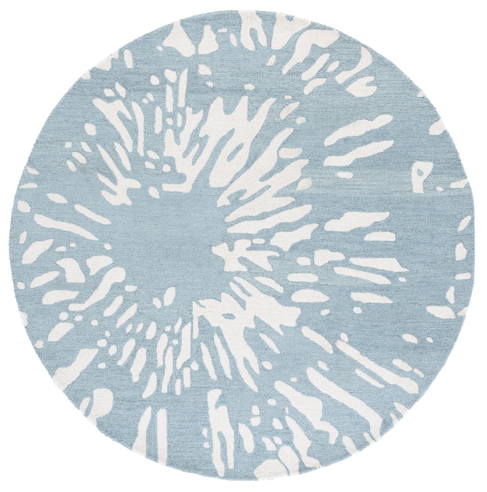 Safavieh Rodeo Drive Luxurious Hand-tufted Area Rug From India – Elegant Modern Design For Any Space Ivory ,Blue 75% Wool,25% Viscose Rd179m-8