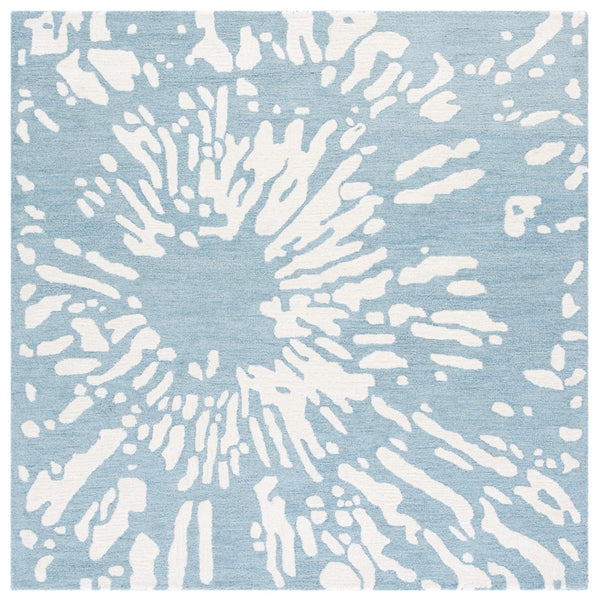 Safavieh Rodeo Drive Luxurious Hand-tufted Area Rug From India – Elegant Modern Design For Any Space Ivory ,Blue 75% Wool,25% Viscose Rd179m-8